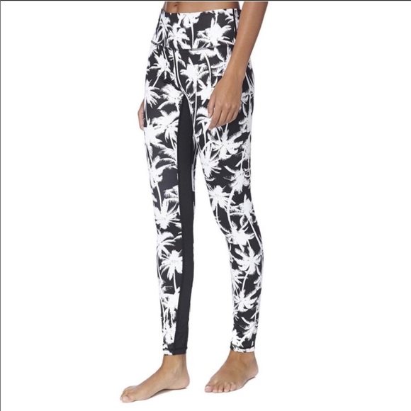 Carbon38 L’urv Palm Paradise Tropical Aloha Hawaiian High Rise Leggings - Picture 3 of 10